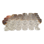 Lot de verres  eau et  vin