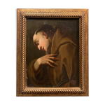 Luca giordano (1634 - 1705), seguace di - preghiera de san francesco d'assisi