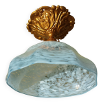 Luminaire lampe ancien plafonnier verre de clichy