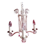 Luminaire lustre cristal vintage ancien luxe de la lustrerie mathieu france