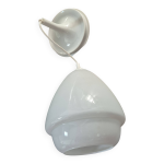 Luminaire suspension vintage année 60 70 en opaline blanche rosace Luminaire suspension vintage année 60 70 en opaline blanche rosace