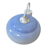 Luminaire suspension vintage en verre degradé de bleu blanc année 60 70 Luminaire suspension vintage en verre degradé de bleu blanc année 60 70