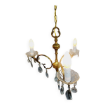 Lustre 3 lumires en bronze