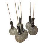 Lustre 5 boules en verre richard essig