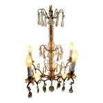 Lustre 5 lumires cristal