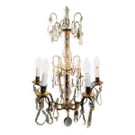 Lustre 6 lumires cristal