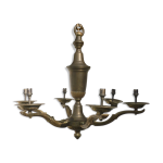 Lustre ancien en cuivre et laiton Lustre ancien en cuivre et laiton