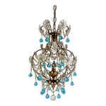 Lustre ancien pampilles cristal