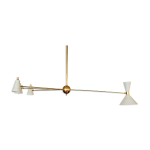 Lustre asymétrique sputnik blanc Lustre asymétrique sputnik blanc