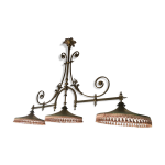 Lustre de billard en bronze