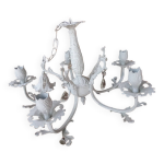 Lustre bougeoir pampilles