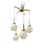 Lustre � boules en verre 1970