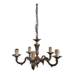 Lustre en bronze 5 branches