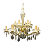 Lustre en bronze cristal.