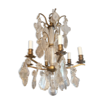 Lustre cage  pampilles