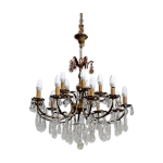 Lustre en cristal, milieu xxe