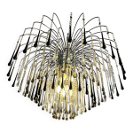 Lustre cristal de murano. fait main par artisan verrier. maison signoretti.