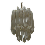 Lustre en cristal de murano de paolo venini 1970 / 1980