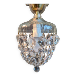 Lustre en cristal  pampilles et cloche