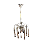 Lustre design anne 70 gouttes d'eau murano chrome