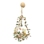 Lustre en fer forg floral