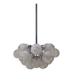 Lustre globe en verre de grande taille, par richard essig, allemagne, ann�es 1960