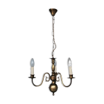 Lustre hollandais en bronze 3 branches
