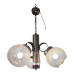 Lustre italien 3 points lumineux attribu de mazzega