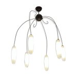 Lustre italien 6 feux en fer forg