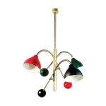 Lustre italien moon à 3 bras articulable multicolor Lustre italien moon à 3 bras articulable multicolor