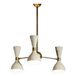 Lustre en laiton spoutnik