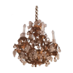 Lustre murano  fruits en cristal et mtal dor