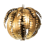 Lustre palmier mtal dor 70