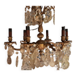 Lustre  pampilles 6 feux