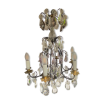 Lustre  pampilles en bronze 1930