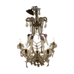 Lustre  pampilles en cristal ancien