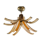 Lustre en pte de verre vers 1970