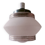 Lustre, plafonnier en verre givr