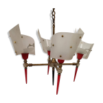 Lustre quatre branches 1950