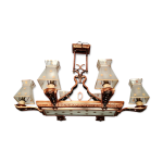 Lustre rectangulaire 8 feux