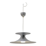 Lustre scandinave de marksljd en aluminium et opaline, sude 1970