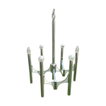 Lustre sciolari � 6 lumi�res 1960