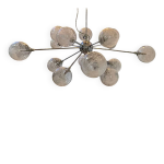 Lustre sputnik 15 boules filament de verre