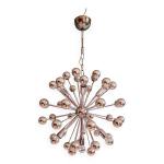 Lustre sputnik en m�tal chrom�, design space age, 1960