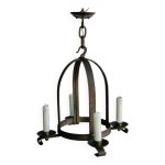 Lustre suspension en fer forg annes 50