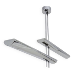 Lustre suspension halogne crown de maison lucien gau lg, france, 1980s