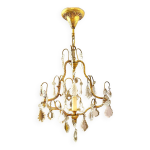 Lustre suspension  pampilles en cristal