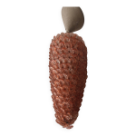 Superbe lustre suspension en verre souffl de murano, travail italien des a