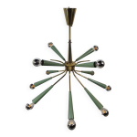 Lustre ou suspension vintage sputnik en laiton stilnovo Lustre ou suspension vintage sputnik en laiton stilnovo