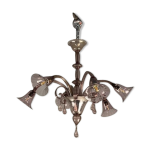 Lustre vnitien en verre de murano amthyste